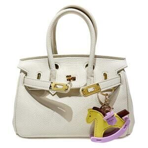 Rocking Horse Yellow Bag Charm Keychain